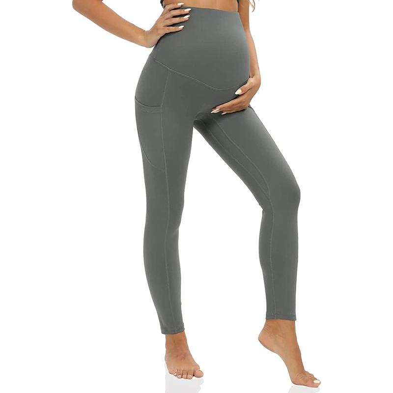 Hot Sale Maternity Leggings Yoga Polyester Spandex Pants OEM Fashion Comfortable Gym Wear for Pregnant Women