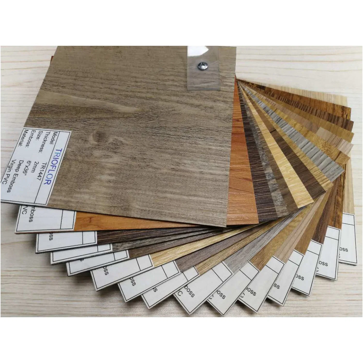 Núcleo sólido barniz UV Semi-Matt Textura de madera Parquet suelos SPC