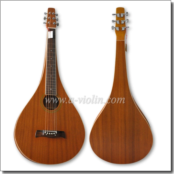 Teardrop Shape Sapele Plywood Weissenborn Hawaiian Guitar (AW100T)