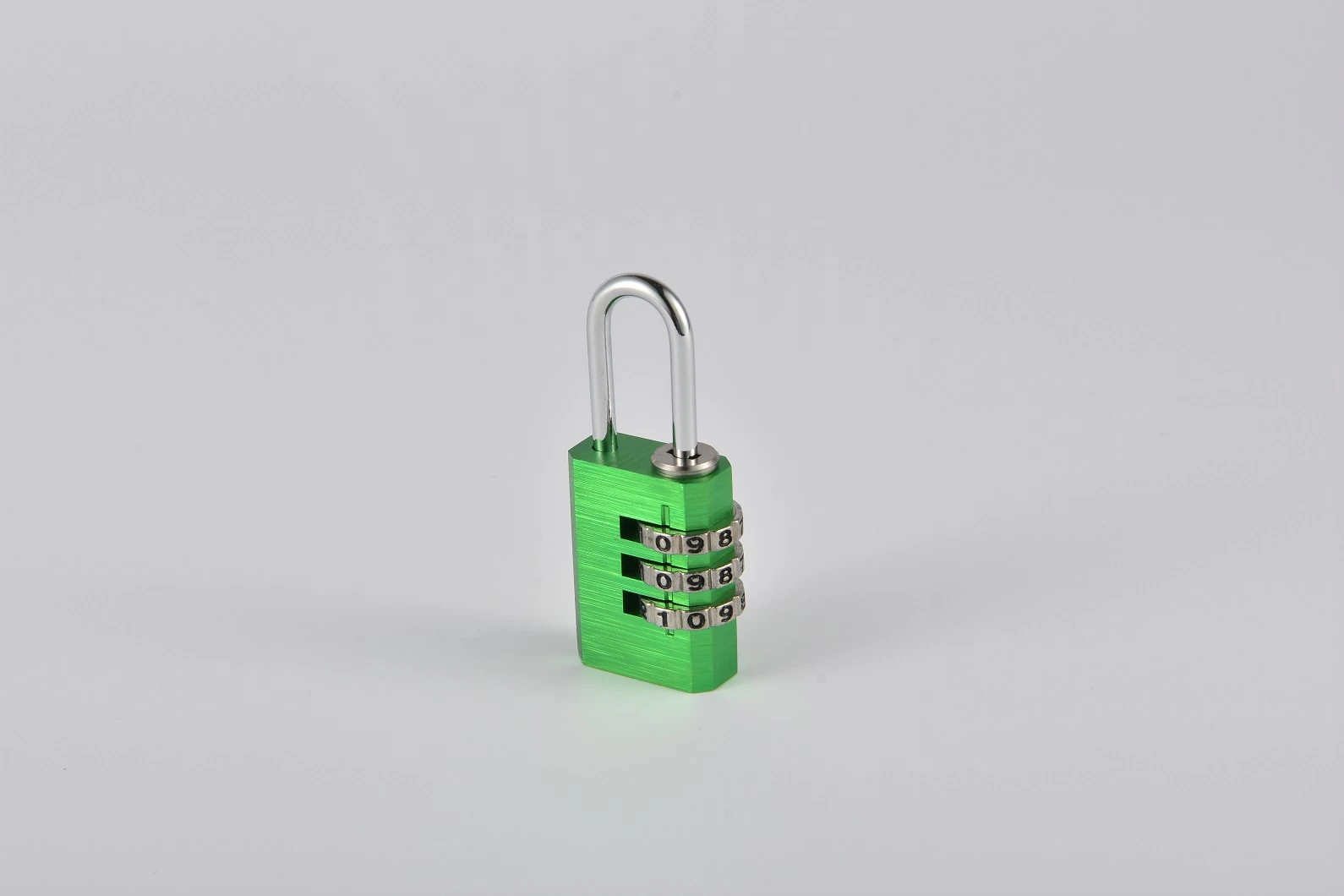 Green Aluminum Alloy Combination Code 3 Dials Safety Economic Pad Lock