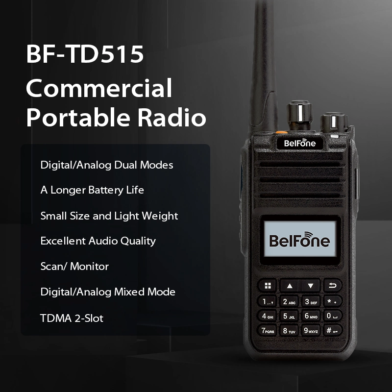 Bf-Td515 Portable Walkie Takie Two Way Radios UHF VHF Display Cheap