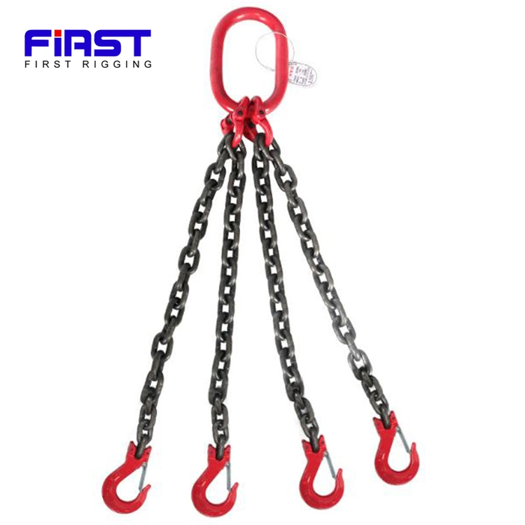 High Strength G80 Alloy Steel Multi-Leg Lifting Chain Sling with Hook