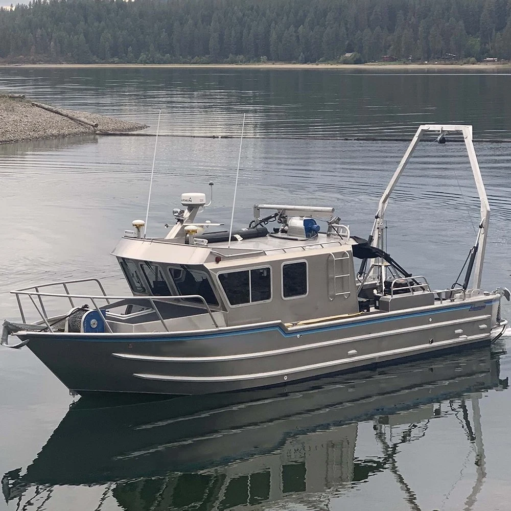 12m X 3.6m navio de inspecção hidrográfica de catamarã, soldado a alumínio, para embarcações Embarcação de Pesca a velocidade Comercial para empresa de Pesquisa