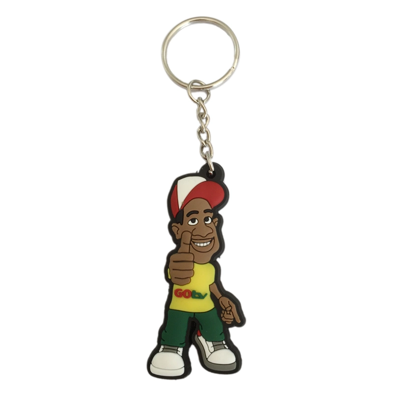 Factory Sales Promotion 2D/3D Soft Plastic Keychain