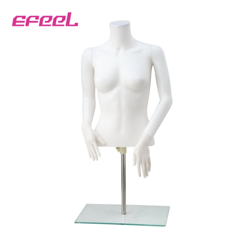 Headless/ with Head Poseable Nude Plastic Female Woman Upper Body Mannequins