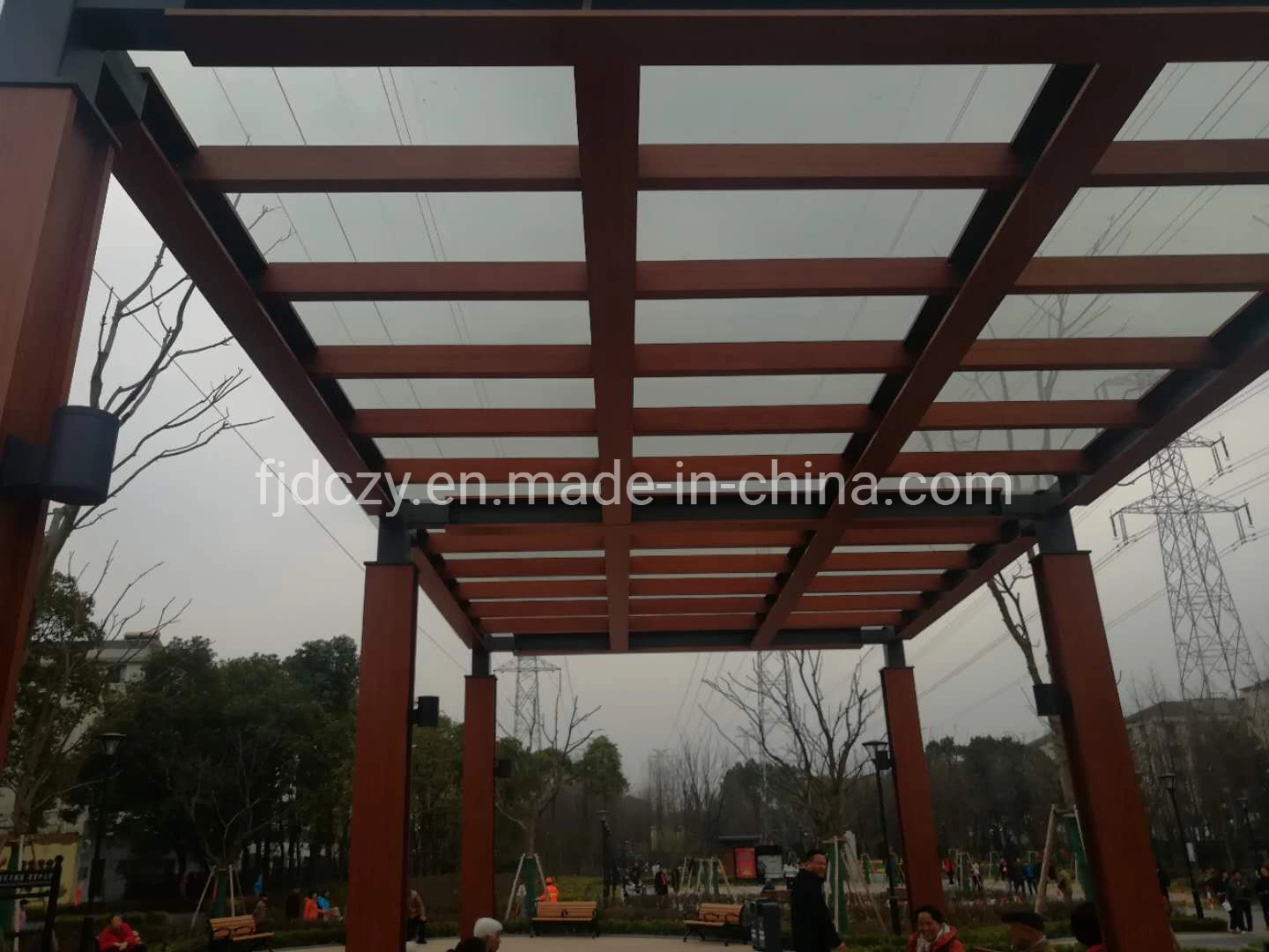 Outdoor Construction Material Wall Covering Bamboo Beams