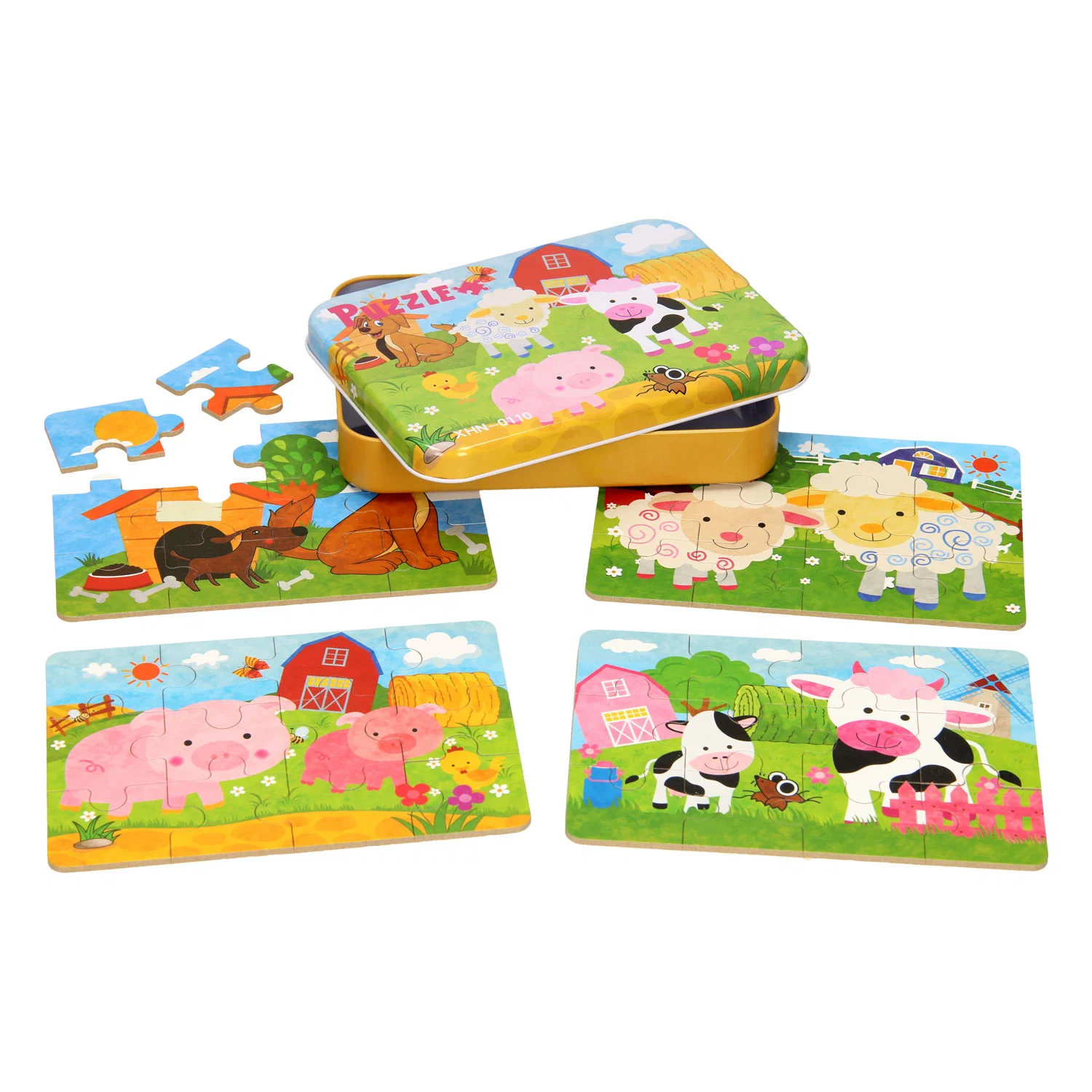 Custom Carton Puzzle Tin Box Printing Packing Tin Box Manufacture