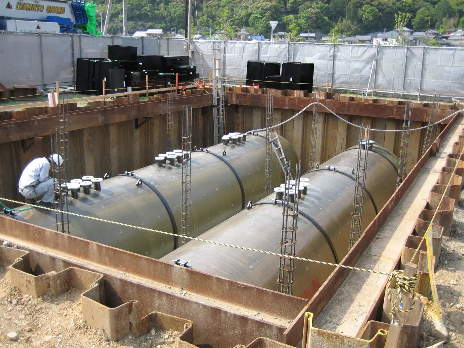 Long Service Life S/F Double-Wall Underground Fuel Tank