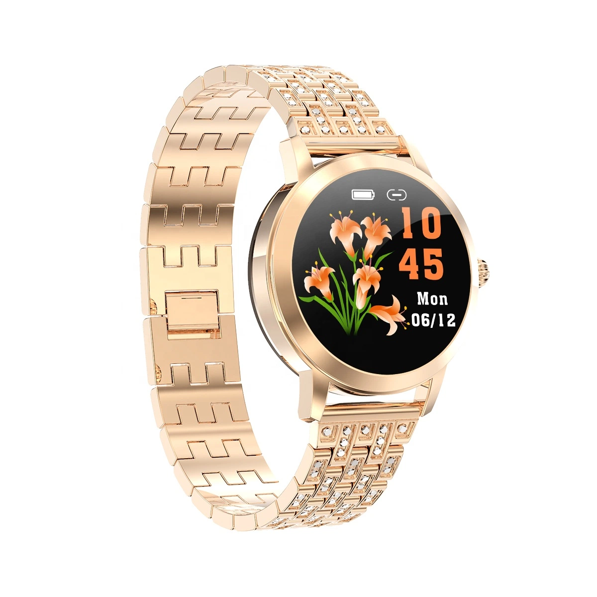 Lw10 Women Smart Watch Lady Blood Oxygen Heart Rate Kw10 Healthy Fitness Tracker Bracelet