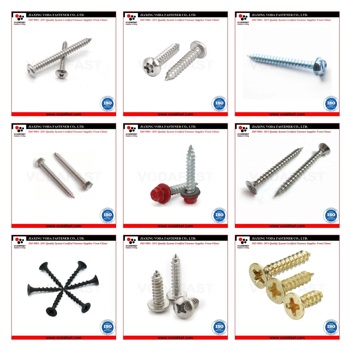 Vodafast Carbon Steel Stainless Steel Self Tapping Screws