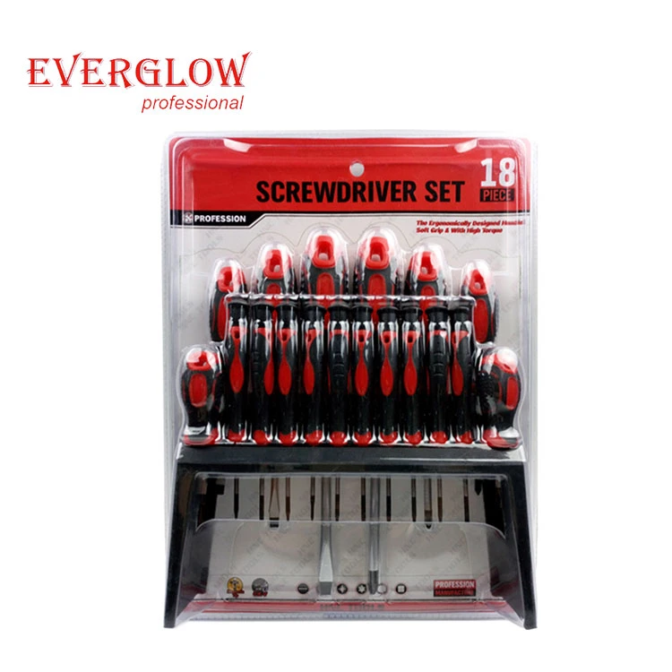 Household 12PC Standard Blade T-Handle Screwdriver Set