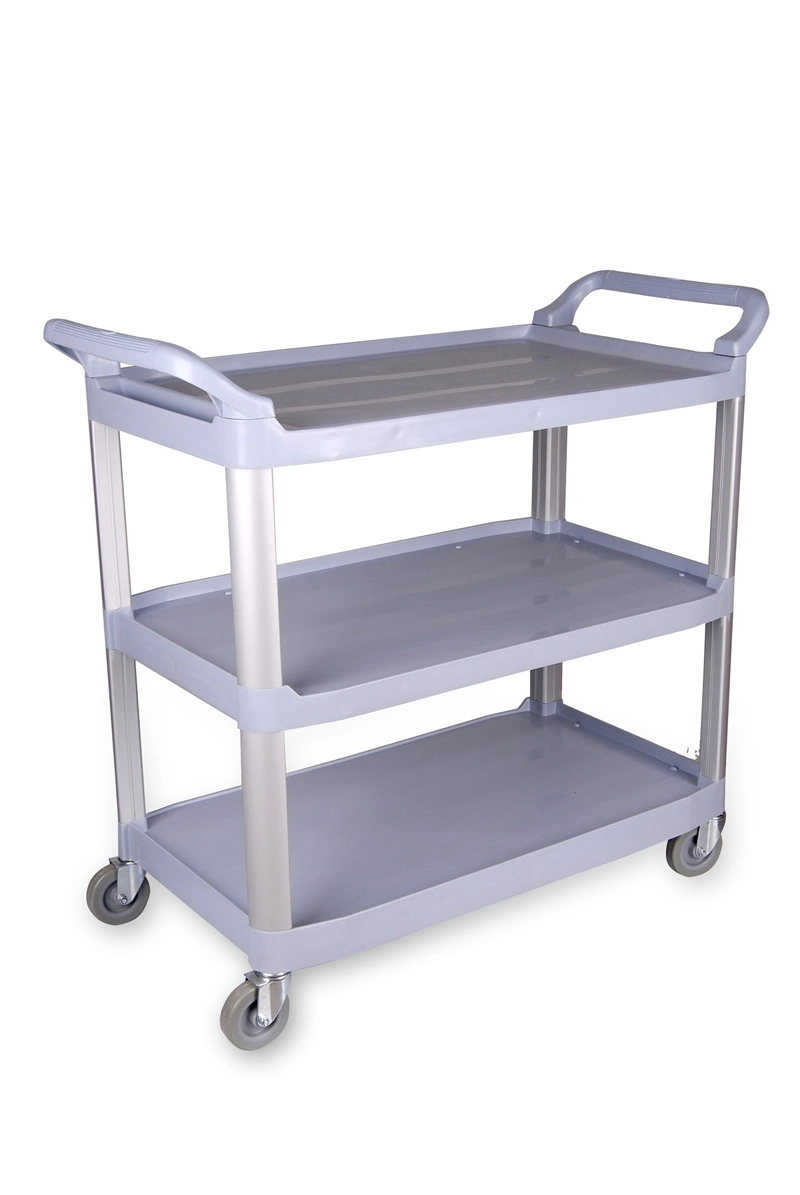H0403 Hotel Restaurant Tavern Plate Collect Cleaning Trolley Plastic Kitchenware Food Collecting Cart