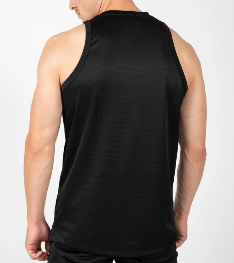 OEM Logo Singlets Stringers Wholesale/Supplier Men's Sports Gym Tank Top Custom Casual Muscle Fitness Vest Men's Black Tank Tops Vest for Men