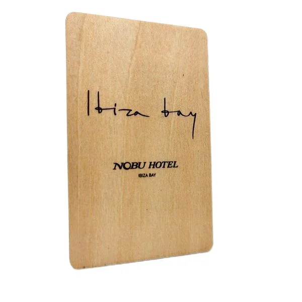 Eco-Friendly Passive Contactless Smart IC MIFARE DESFire EV3 Bamboo RFID NFC Wood Card for Hotel