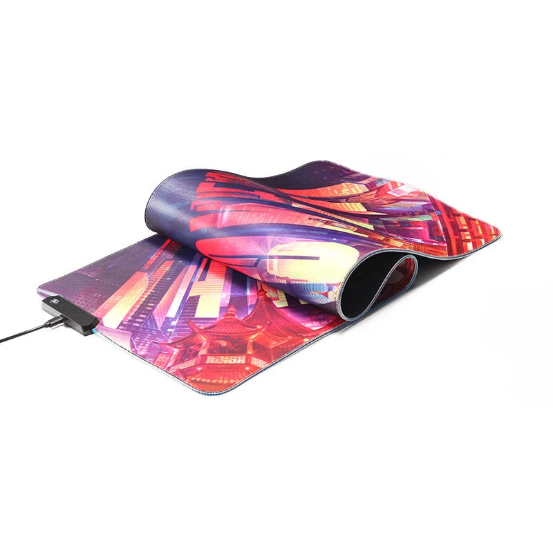 RGB Gaming Mouse Pad, Large Extended Soft LED Mouse Pad 12 Lighting Mode