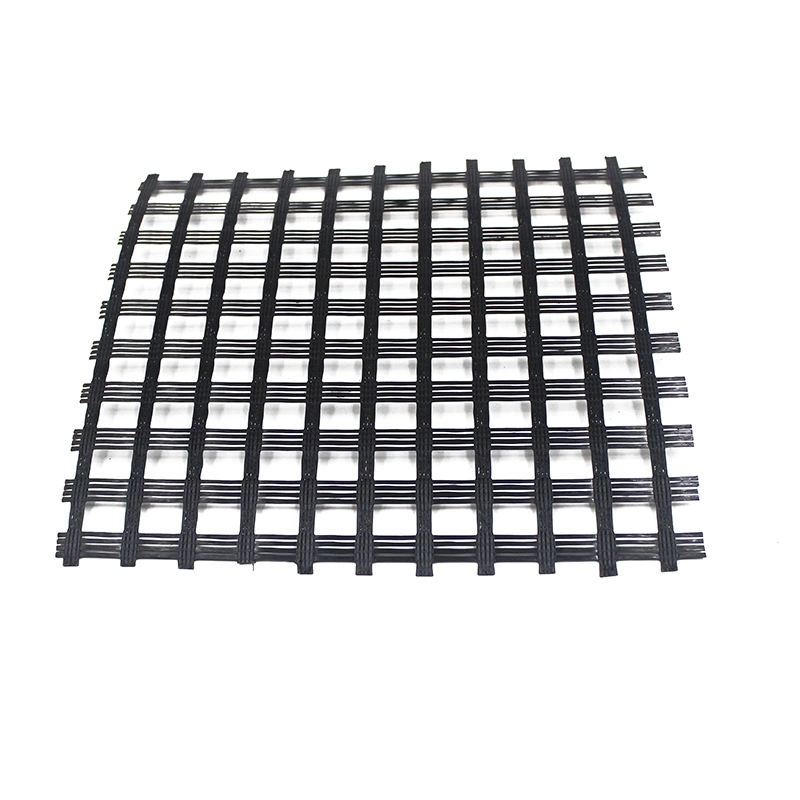 Renfort de la route 100-100kn enduit pour la route asphaltée en fibre de verre géogrille