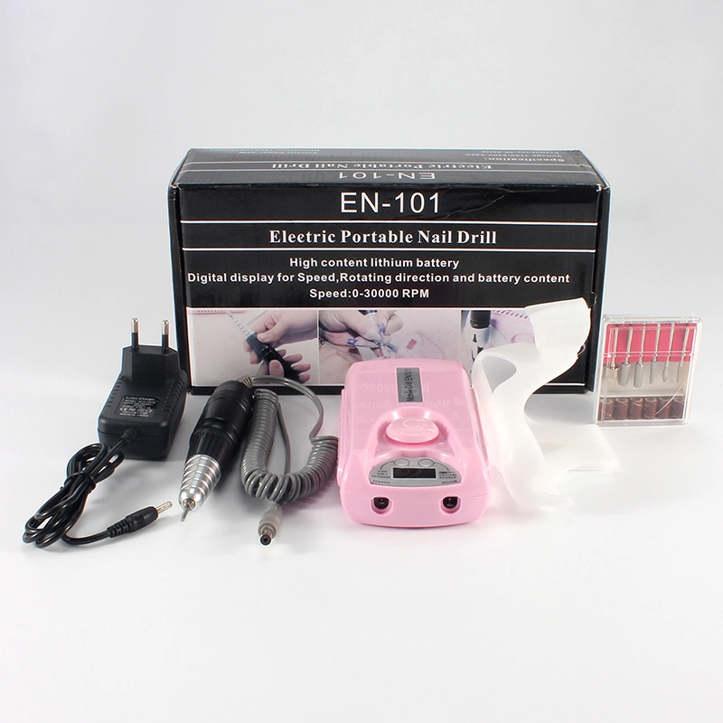 Batterie rechargeable Nail percer 30000tr/min avec jeu de forets