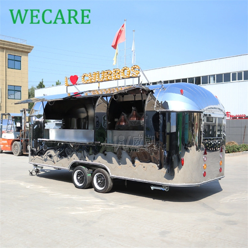 Wecare Factory Price Airstream Food Trailer Food Truck Mobile Food Trailer for Sale