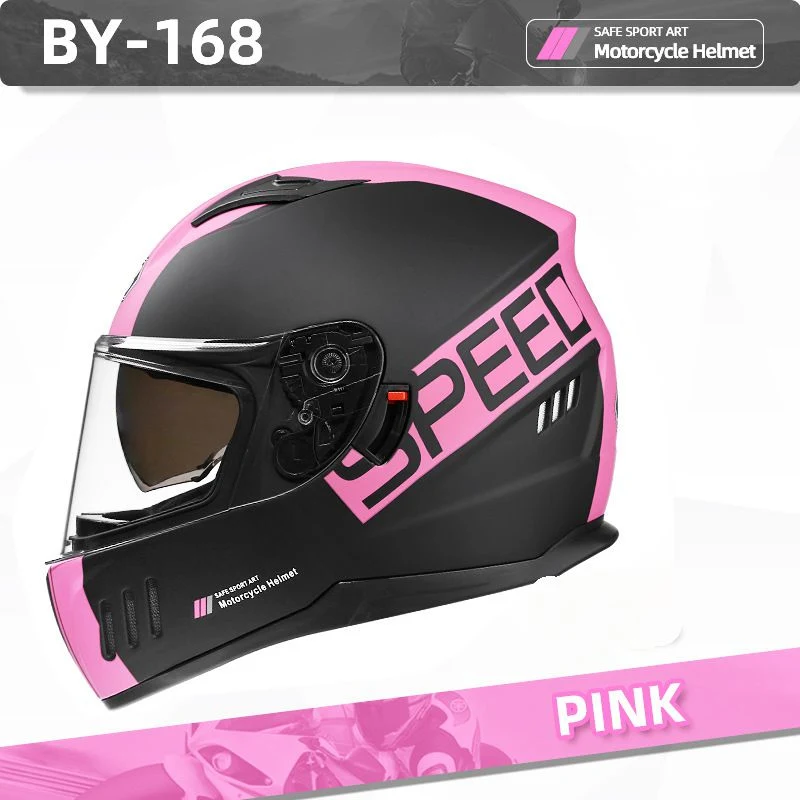 2023 faible prix de nouveaux casques Matériau ABS Moto PC double pare-soleil circonscription plein visage casque moto rapide