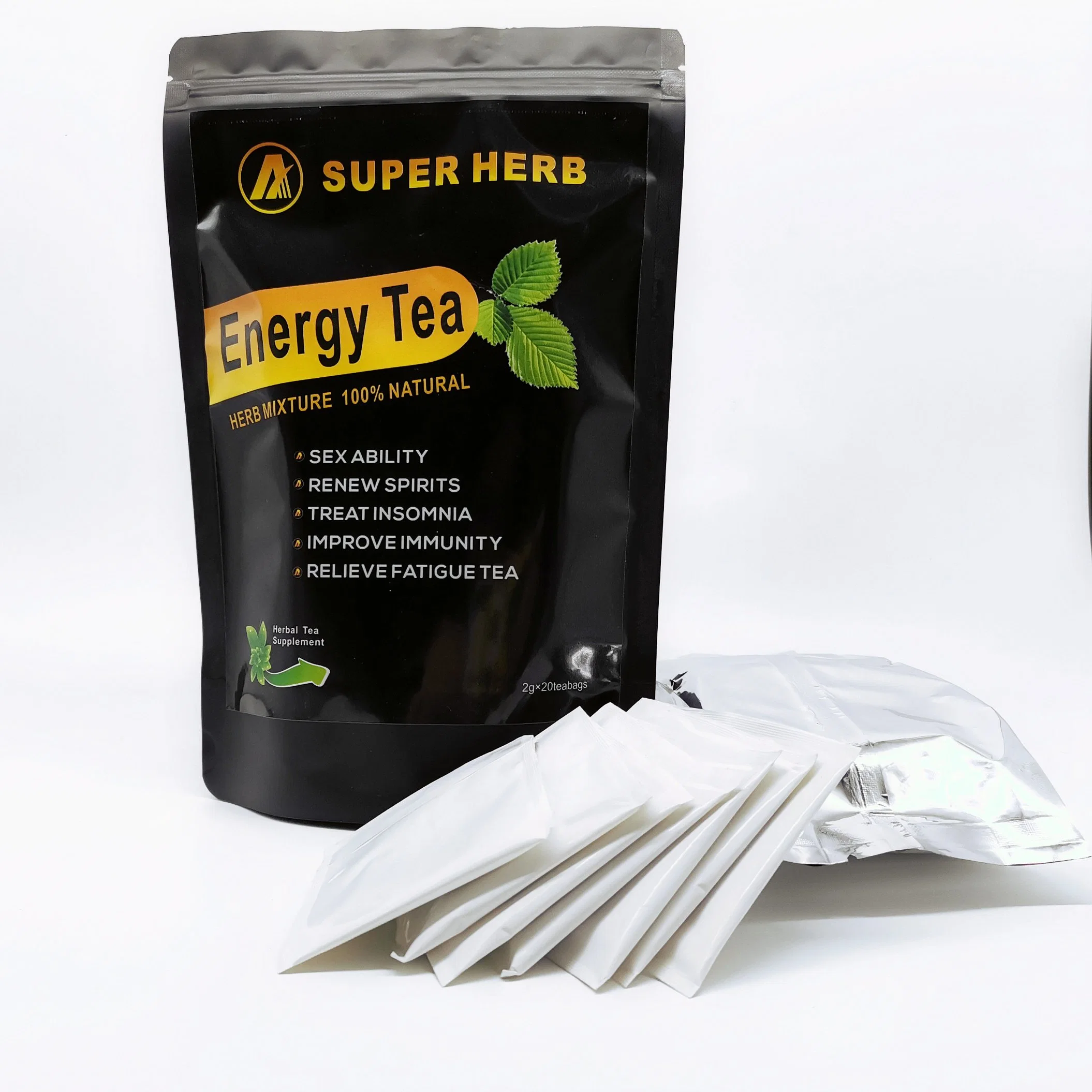 Chá herbal usado realçar homens &amp; rsquo; S Energy Health Energy Tea