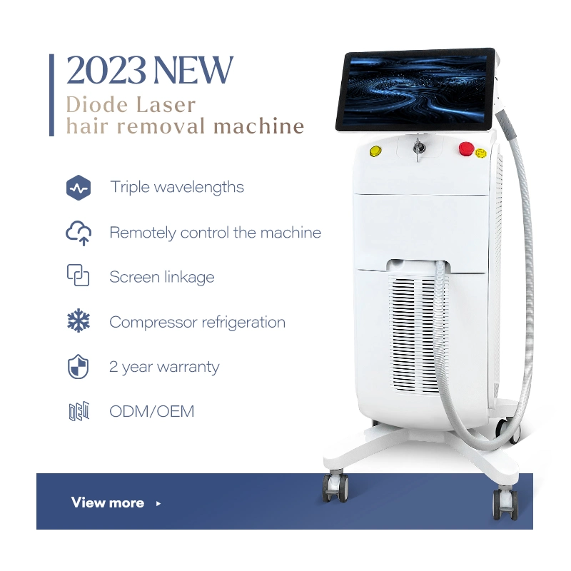 Diode Laser Machine OEM Logo Medical CE Portable 755 808 1064 Laser Hair Removal Epilator 808nm Diode Laser Price