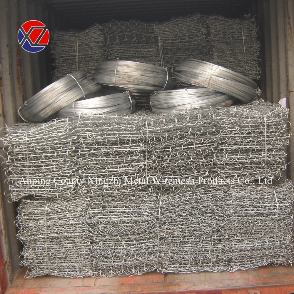 245g Min Fully Galvanized Hexagonal Gabion Wire Mesh Wall