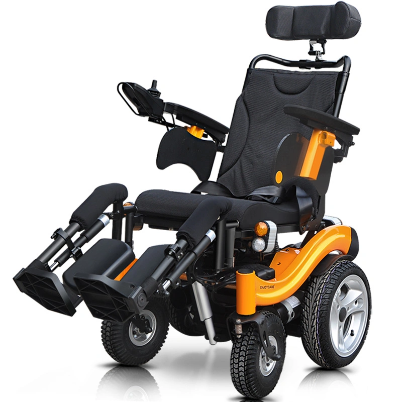 Chaise roulante électrique la plus récente avec cadre en aluminium et certificat CE