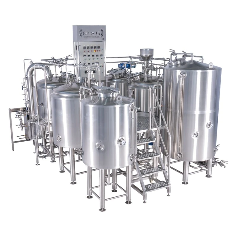 5000L Craft Four Vessel Light Beer Brewing Equipment