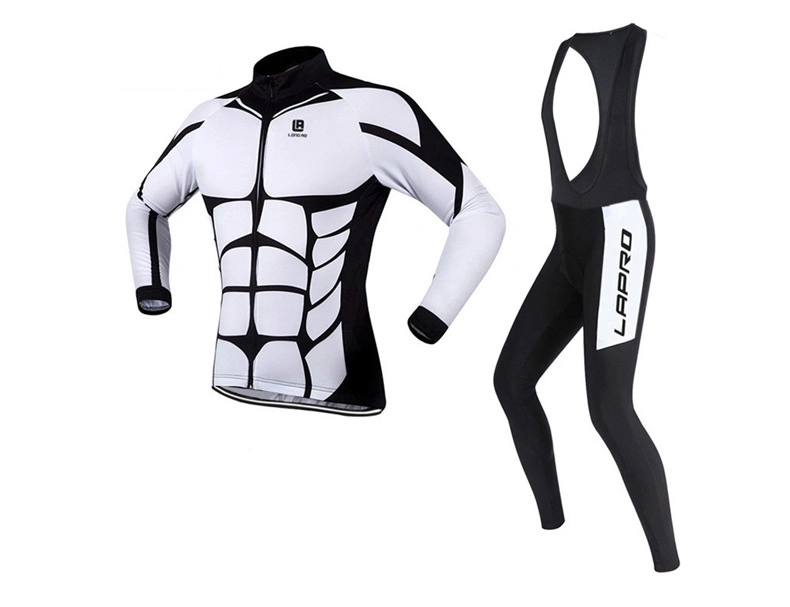 Men Cycling Wear Set Sublimated Cycling Jersey Shirt and Pants Tracksuit