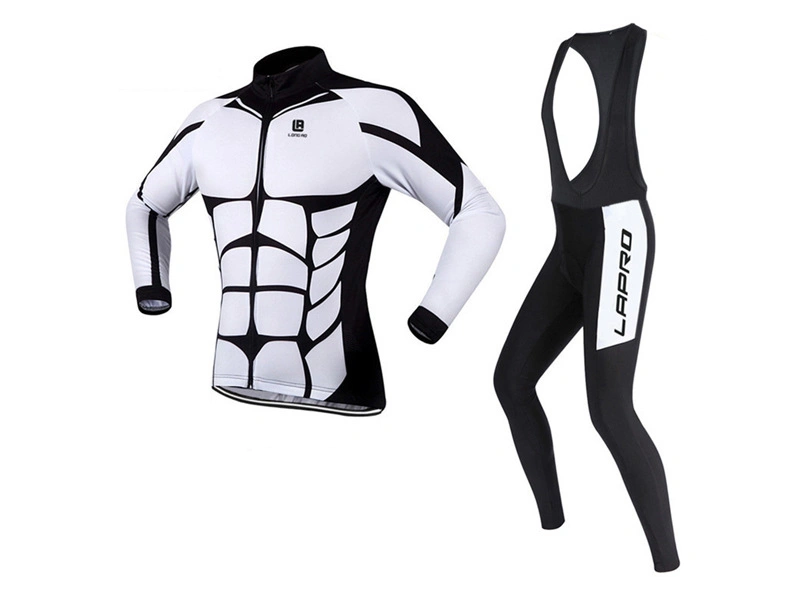 Herren Fahrradbekleidung Set Sublimiertes Fahrradtrikot und Hose Trainingsanzug