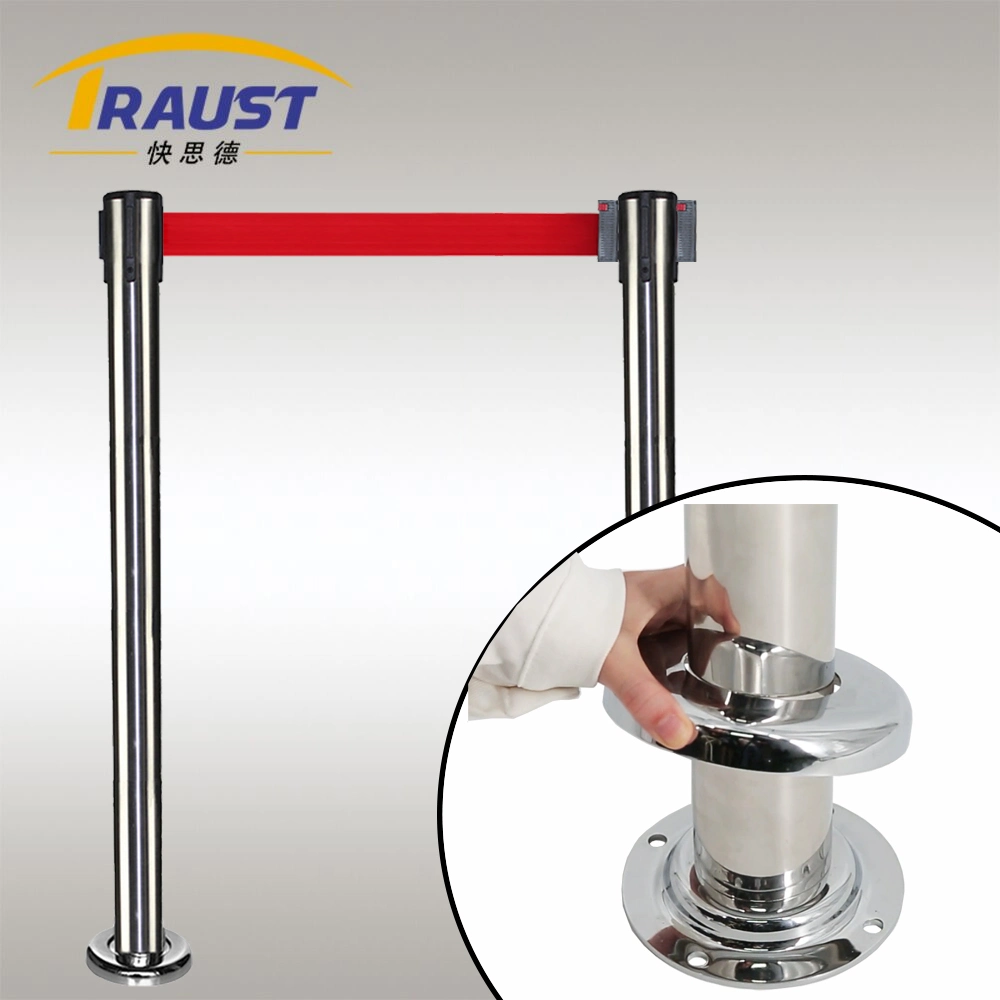 Traust Line Crowd Control Queuing Retractable Belt Posts Barrier Stanchion