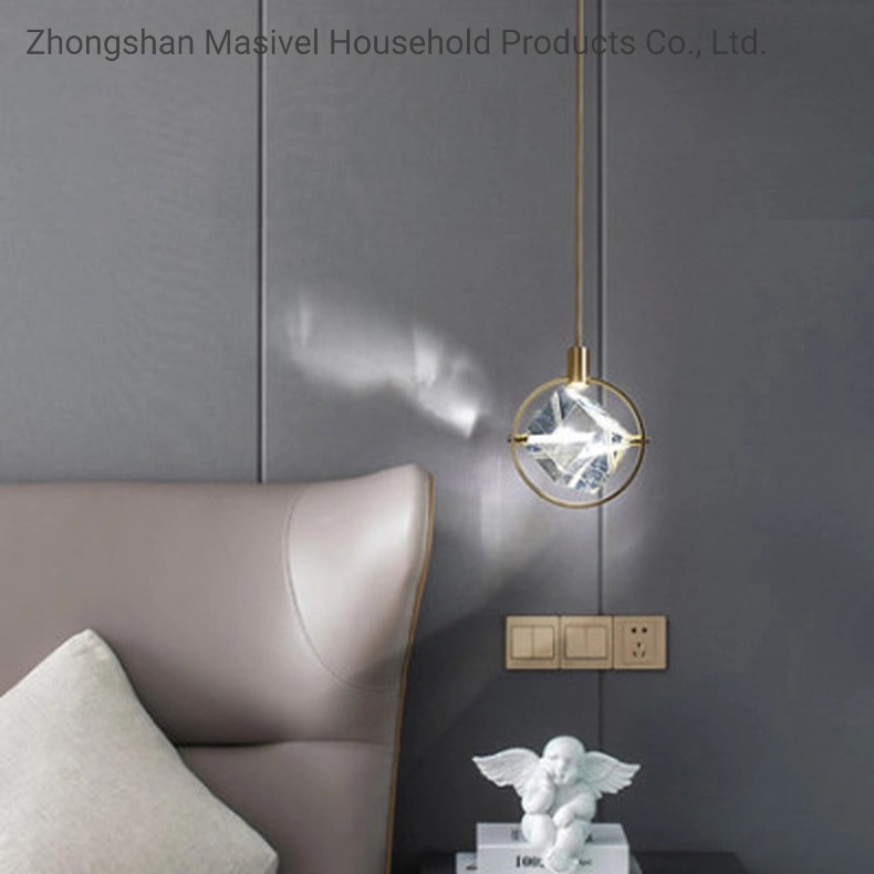Masivel Beleuchtung Kristall LED Dimamble Licht Schlafzimmer Wohnzimmer dekorativ Pendelleuchte