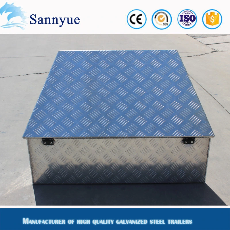 Aluminum Tool Box for Cage Trailer Truck Trailer Camper Trailer Storage Tool Box 900*600 mm