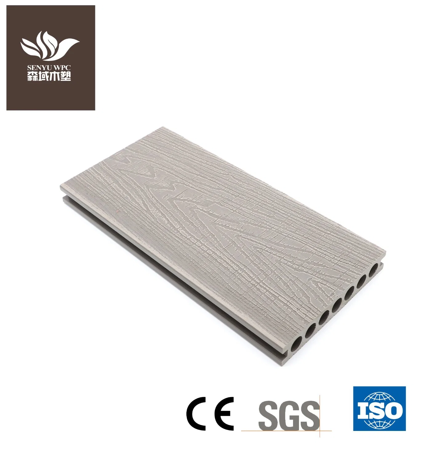 Building Material 3D Deep Embossed Outdoor WPC Board Wood Plastic Composite Decking