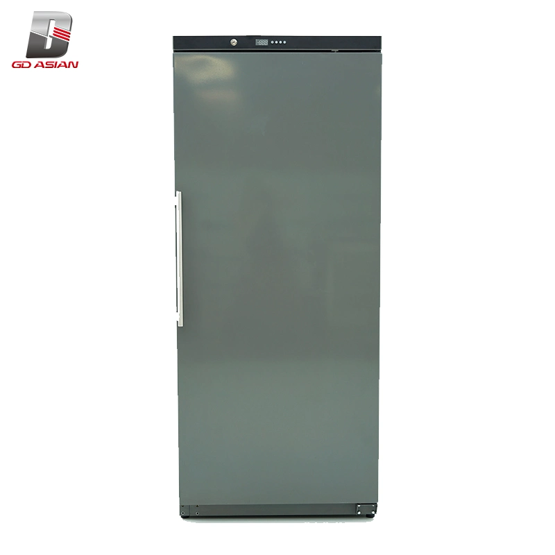 New Style Refrigerator 509 Litre Single Door Upright Larder Ventilated Freezer Grey