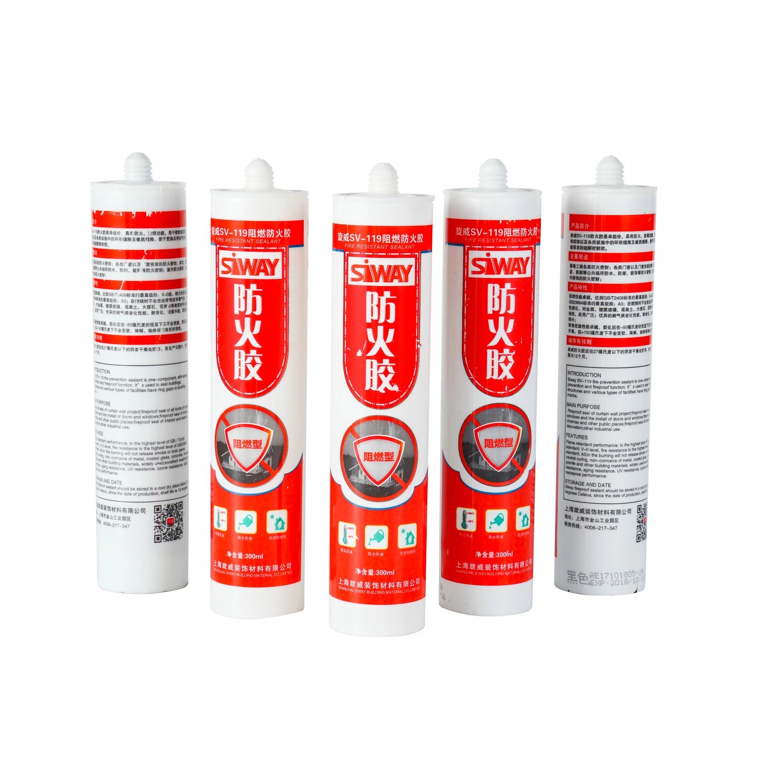 Neutral Fireproof Silicone Sealant Fire Resistance Sealant