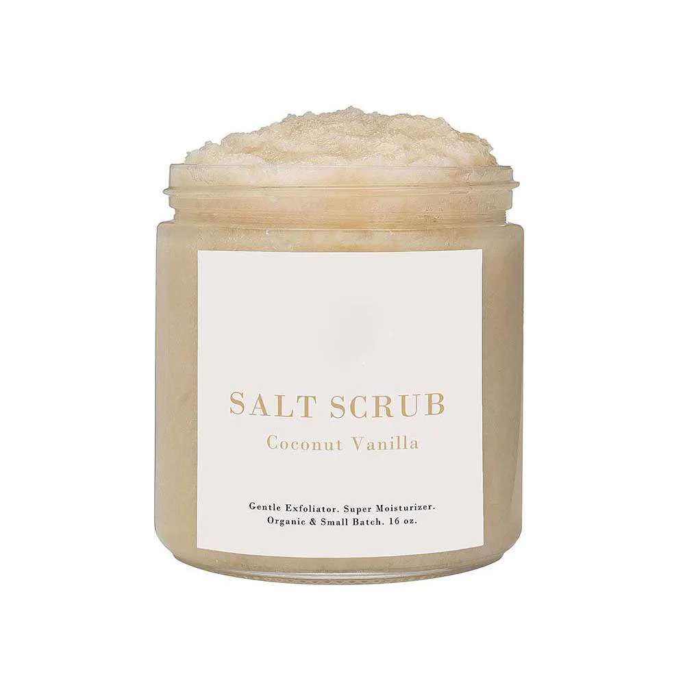 Private Label Exfoliantes Body Scrub Vegan Skin Care Natural Exfoliating Moisturizing Organic Salt Coconut Body Scrub