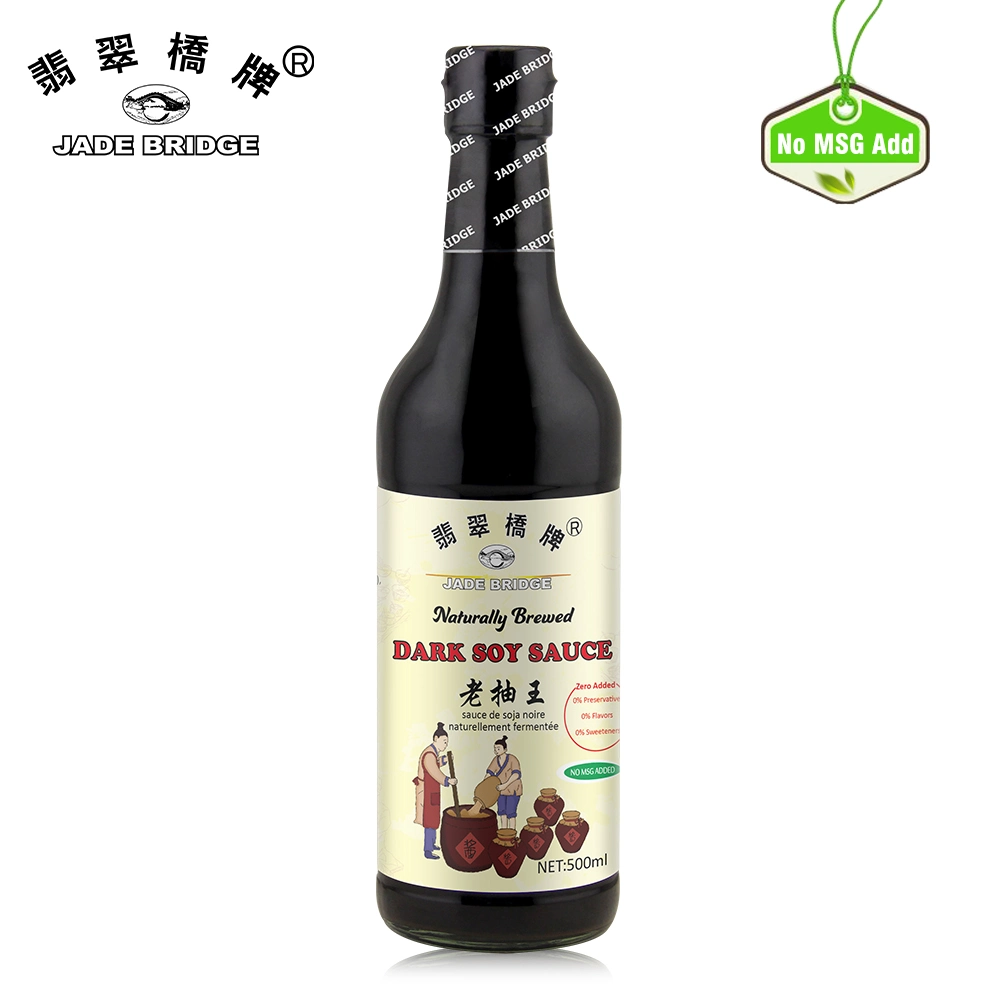 Naturally Brewed Premium Soybean Sauce Manufacturer 150 Ml Bottle Jade Bridge Zero Added Dark Soy Sauce