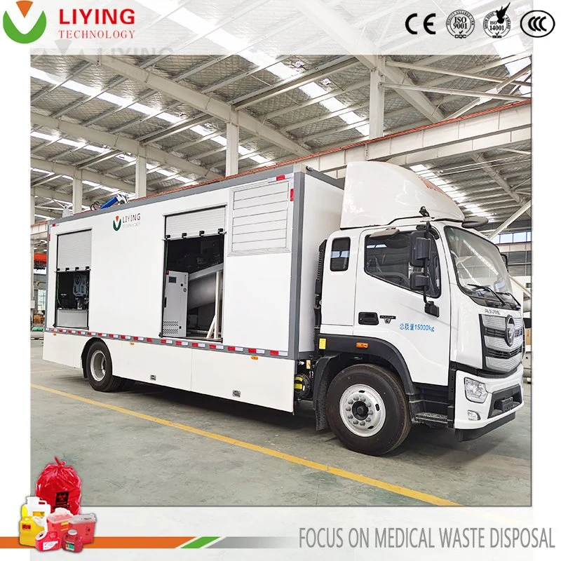 Medical Waste Emergency Disposal Waste Treatment Disinfection by Microwave Mobile Disinfection Vehicle