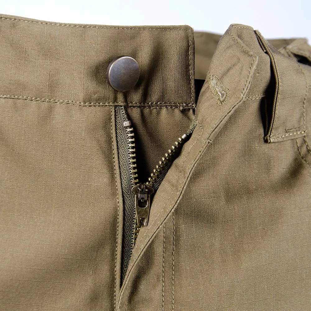 Canvas Cargo Shorts with 6 Pockets