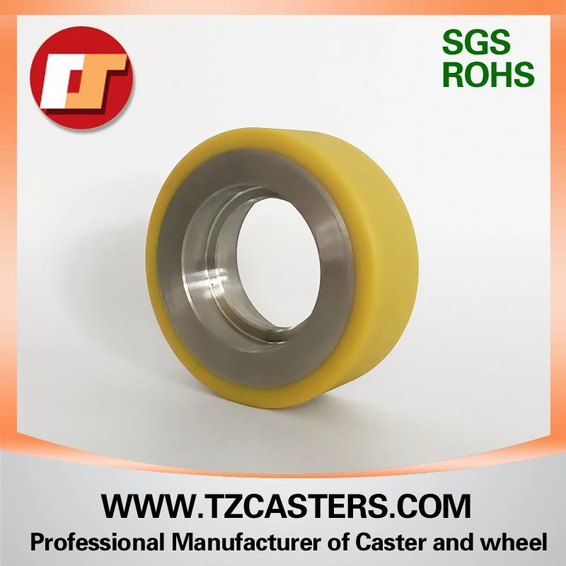 Polyurethane Wheel with Cast Iron with Ribs, Pallet Truck Wheel