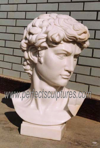 Life Size Carved Roman Stone Head Sculpture Marble Carving Greek Bust Statue for Home Decoration (SY-S309)