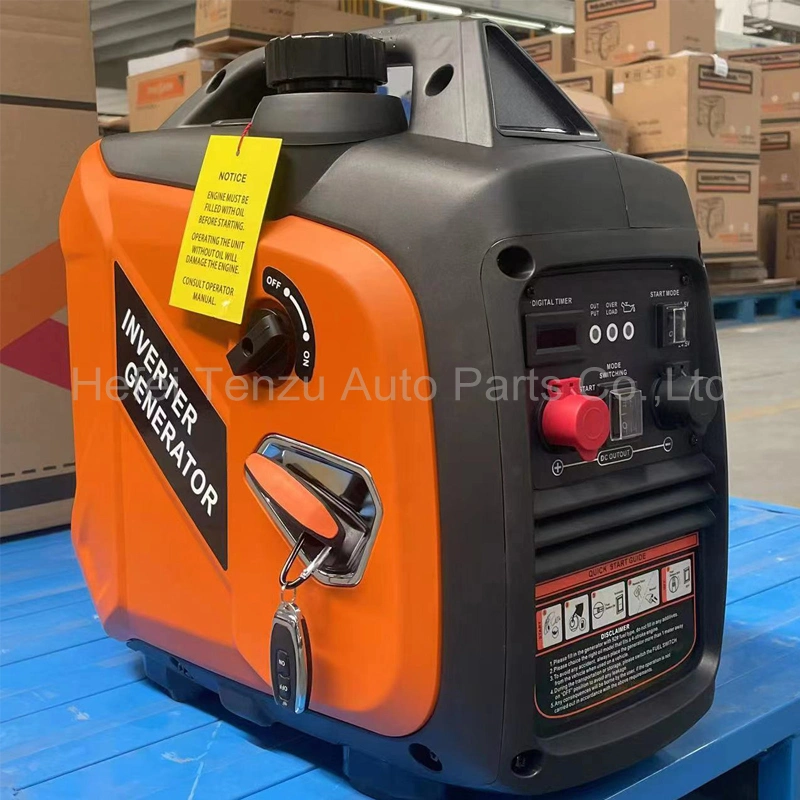 DC 24V 1800W Dual Fuel Mini Petrol Gasoline Best Inverter Generator for Trucks Air Conditioner Power Camp Travel