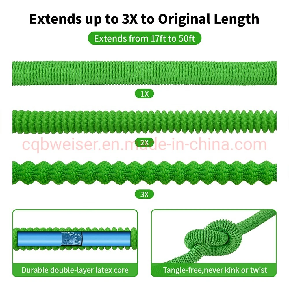 Tuyau d'eau écologique tuyau d'arrosage extensible flexible rétractable