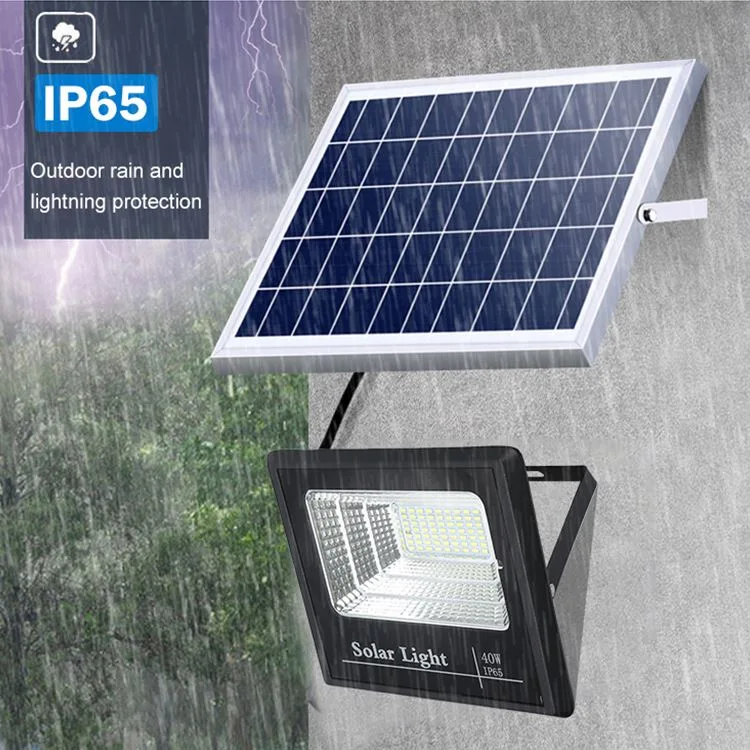 Calidad y durabilidad 100W Kit de Energía Solar Iluminación de Hogar Solar Sistema Solar Flood Street Light con cargador de teléfono móvil para Mercado de África