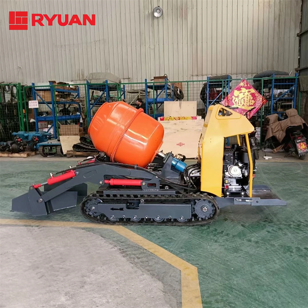 Rye20 Crawler-Type Self Feeding Intelligence Portable Industrial Gasoline Cement/Concrete Mixer