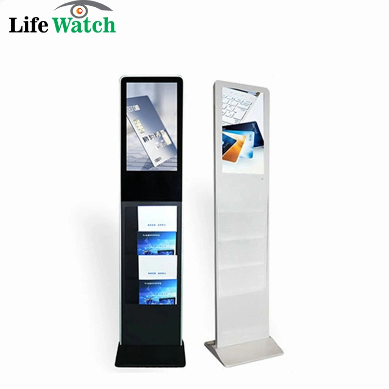 Free Stand Indoor LCD Magazine Digital Signage Kiosk Advertising TV Player Screen