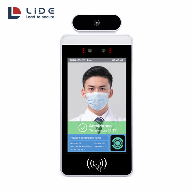 8" IPS Facial Recognition Temperature Measurement Device with Body Temperature Scanning