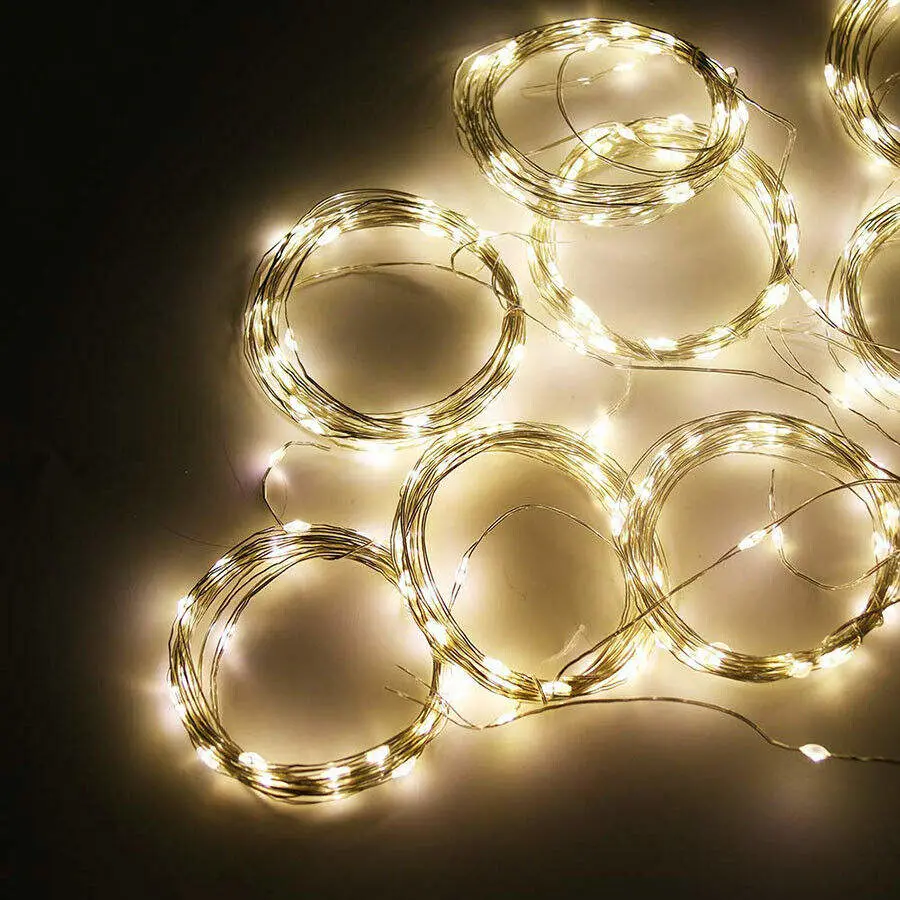 LED Vorhang Fairy Lights String Innen / Außen Hintergrund Hochzeitsfeier