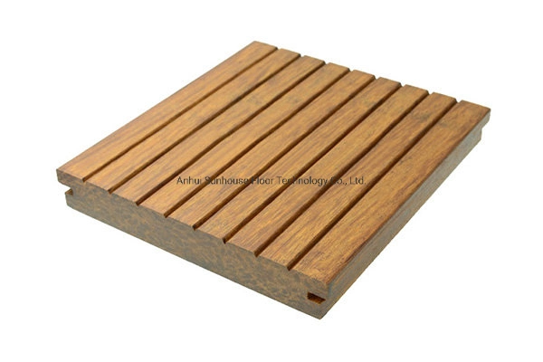 Superfície autocopiada resistente à água antiderrapante uniforme Bamboo Exterior decking